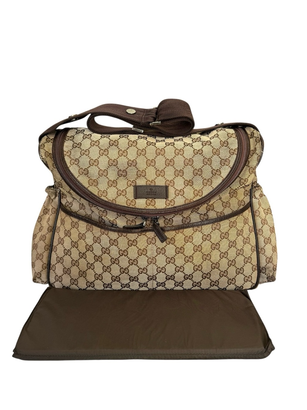 GUCCI GG Canvas Monogram Diaper Baby Bag